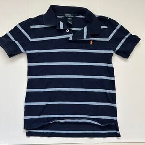 Y2k striped polo baby tee